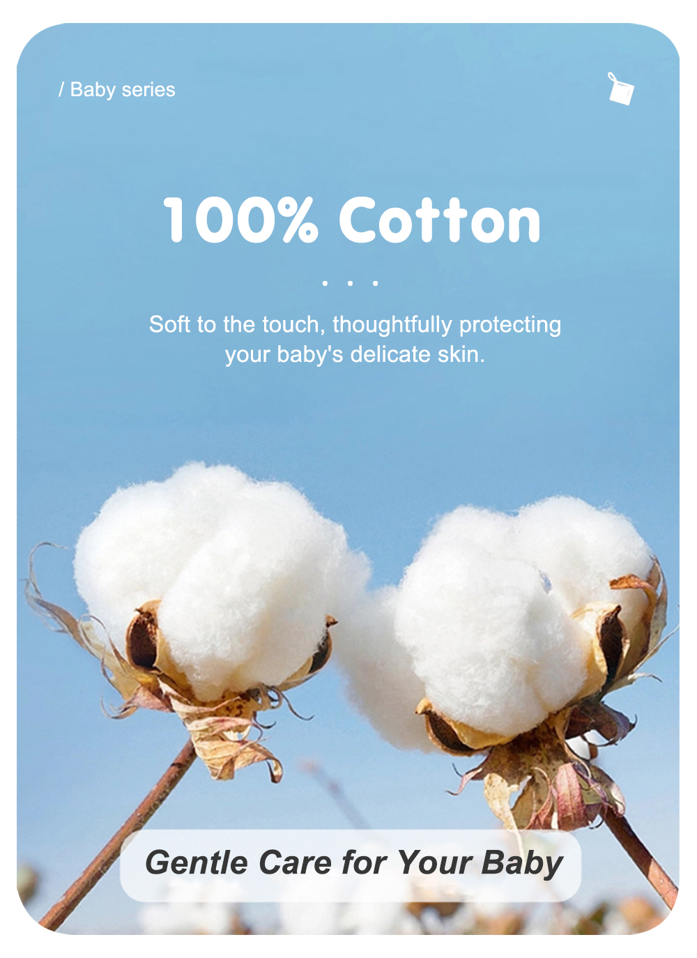 Children's 100_ Cotton Knitted Washcloth-2